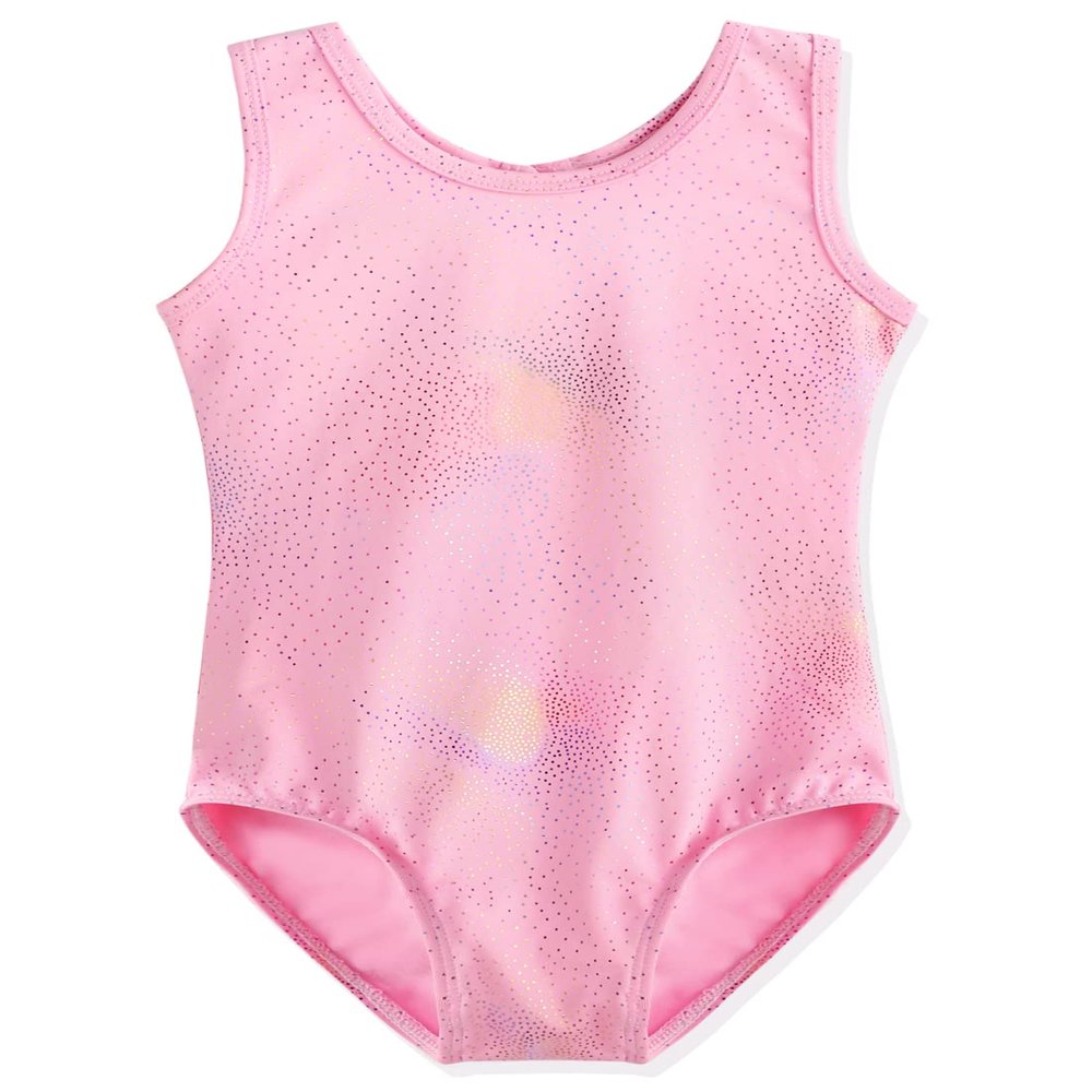 HOZIY Gymnastics Leotards for Girls Toddler Dance Bodysuits Outfits Apparel Clothing Hot Pink Colorful Sparkle Ballet 4t 5t Plum