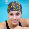 Barbados Flag Swimming Cap, Shower Cap for Adults and Children with Long Hair to Keep Hair Dry Hats view 4