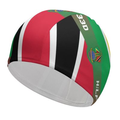 Guyana - Trinidad 5'x3' Cape Flag Swimming Cap, Shower Cap for Adults and Children with Long Hair to Keep Hair Dry Hats