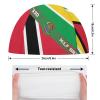 Guyana - Trinidad 5'x3' Cape Flag Swimming Cap, Shower Cap for Adults and Children with Long Hair to Keep Hair Dry Hats view 2