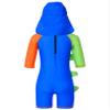 renvena Kid Boys Cartoon Printed Rashguard Shirt Bodysuit UV Sun Protection Swimwear Bathing Suit with Hat Set Blue&Green 4-5 view 2