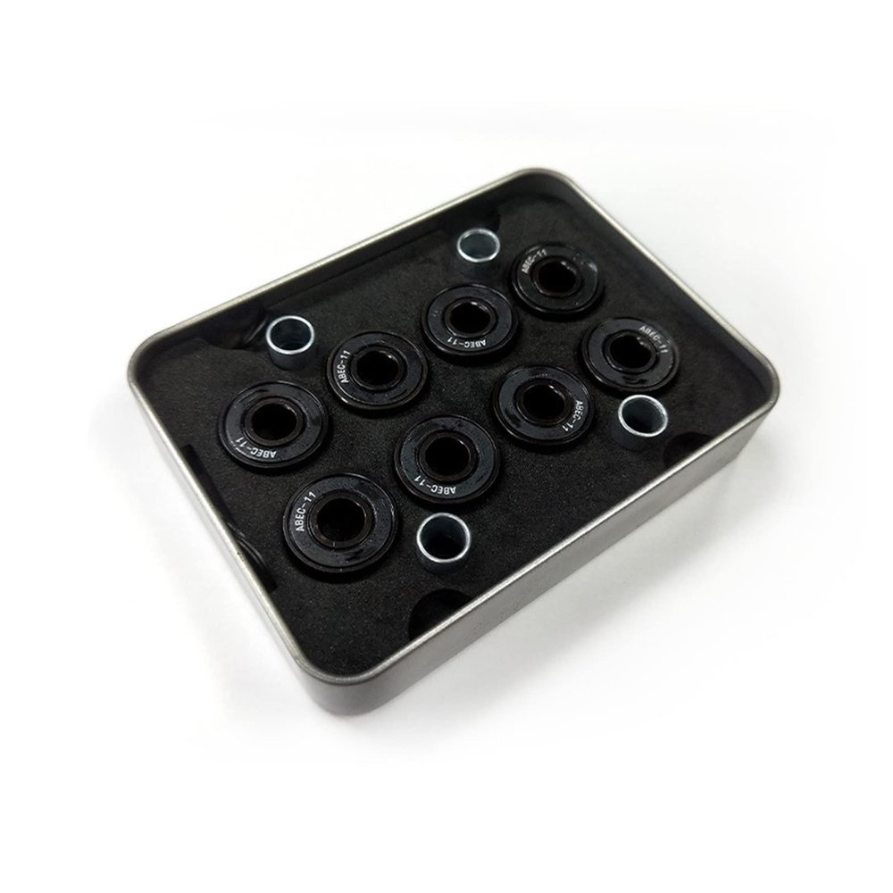 SUOFEILAIMU 16pcs/2 Set Ball Ceramic Bearings with Sleeve 608 2RS Professional Roller Skating Skateboard Bearing MS2304-8