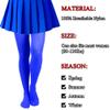Lastclream High Waisted Tights for Women Cosplay Costume Stockings 80 Denier Semi Opaque Pantyhose Full Footed (Royal Blue) view 4