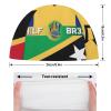 Barbados & ST Kitts Flag Swimming Cap, Shower Cap for Adults and Children with Long Hair to Keep Hair Dry Hats view 2