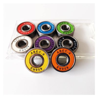 SUOFEILAIMU 8PCS 608 High Speed Skateboard Bearings ABEC-9 Bike Roller Skates Drift Board Longboard Ceramic Bearing 8x22x7mm