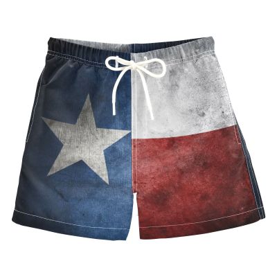 Aflyko Patriot Board Shorts Texas Flag Grunge Boys Girls Swim Kid Trunk Beach Swimwear Bathing Suit