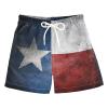 Aflyko Patriot Board Shorts Texas Flag Grunge Boys Girls Swim Kid Trunk Beach Swimwear Bathing Suit view 1