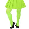 Lastclream High Waisted Tights for Women Cosplay Costume Stockings 80 Denier Semi Opaque Pantyhose Full Footed (Fluorescent Green) view 2