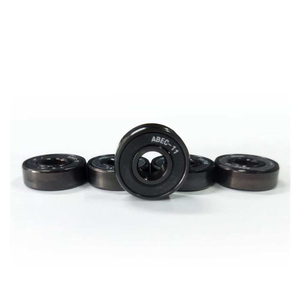 SUOFEILAIMU 608 2RS Ceramic Bearings ABEC-11 High Precision Skateboard Bearing MS2304-1 Roller Skate Bearing (Color : Black 16pcs)