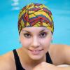 Colombian Flag Swimming Cap, Shower Cap for Adults and Children with Long Hair to Keep Hair Dry Hats view 4