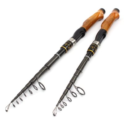 HNHYNSY Telescopic Fishing Rod FFishing Pole Quality Carbon Spinning Rod Travel Trout Telescopic Fishing Rod Ultrashort Pikes Fish Pole for Travel Fishing Fishing Rods (Color : A, Length : 2.4 m)