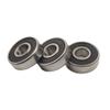 SUOFEILAIMU 10PCS 608 2RS Chrome Steel Ring with Black Si3N4 Ceramic Balls Longboard Inline Skate Skateboard Bearings view 4