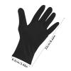Yolev Short Satin Gloves Wrist Length Opera Gloves Women's Gown Gloves Wedding Bridal Gloves for Dinner Banquet Tea Party (Black) view 2