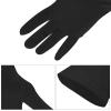 Yolev Short Satin Gloves Wrist Length Opera Gloves Women's Gown Gloves Wedding Bridal Gloves for Dinner Banquet Tea Party (Black) view 3