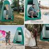 BRIAN & DANY Pop Up Shower Tent, Portable Changing Tent with Rain Shelter & Windows, Privacy Camping Tent for Hiking Beach, UPF 50+ & Waterproof, 47.2" x 47.2" x 74.8", Green view 4