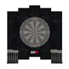 ONE80 Knock-down Dartboard Backboard for A Large Area of Wall Protection Free Combination for Various Set-up Options Wooden Backboard with Black Veins Mounting Kits and Instructions Included Dartboard view 1