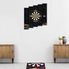 ONE80 Knock-down Dartboard Backboard for A Large Area of Wall Protection Free Combination for Various Set-up Options Wooden Backboard with Black Veins Mounting Kits and Instructions Included Dartboard view 3