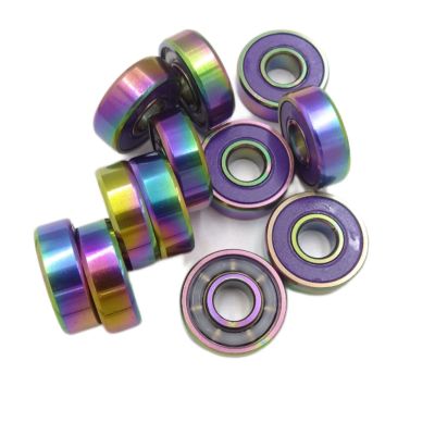 SUOFEILAIMU 100PCS 608 RS ABEC-9 Longboard Skateboard Inline Skate Bearings 8x22x7mm Steel Ball Bearing