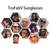 TruFabV Bling Bedazzled Elton Sunglasses Womens Mens, 70s Disco Rhinestone Glasses Sparkly Glitter Diamond Festival Shades (4 - White) view 2