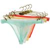 Faringoto Men's Ice Silk Thong Transparent U Convex Invisible T Pants Light Blue view 4