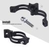 31.8mm Bike Derailleur Clamp,Front Derailleur Adapter,Bicycle Adjustable Front Derailleur Adapter Clamp for Road Bike Mountain Bicycle (M-Black), Front Derailleur Adapter,31.8mm Bike Derailleur C view 4