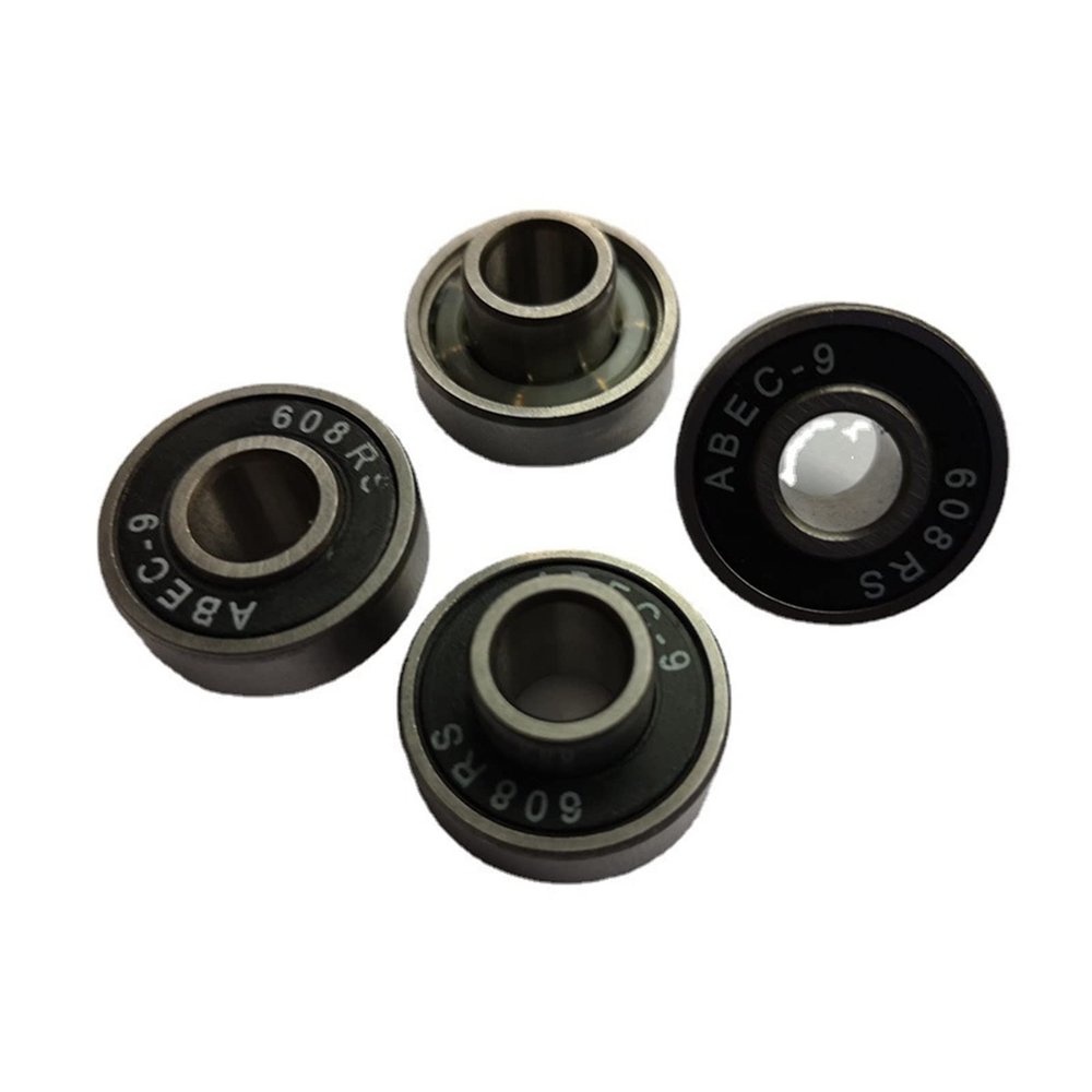 SUOFEILAIMU 16pcs 608RS Skateboard Inline Roller Skates Drift Board Longboard Bearing ABEC-9 P5 Integral Shaft Bearings 8x22x12.6mm