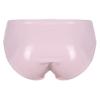 YONGHS Men Micro Bikini Briefs Metallic Sissy Bulge Pouch Panties Smooth Thongs Crossdress Underwear Pink 3X-Large view 2