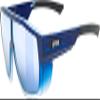 uvex contrast enhancing sports sunglasses for hiking/running/cycling with UV protection, for women & men, mtn style CV, Blue Matt Fade/Blue, one size view 1