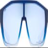 uvex contrast enhancing sports sunglasses for hiking/running/cycling with UV protection, for women & men, mtn style CV, Blue Matt Fade/Blue, one size view 2