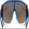 uvex contrast enhancing sports sunglasses for hiking/running/cycling with UV protection, for women & men, mtn style CV, Blue Matt Fade/Blue, one size view 4