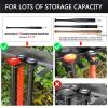 Aolamegs Baseball Bat Holder Rack - Metal Hanger for Softball, Storage & Display, Holds 16 Player Bats, Black view 2