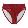 Loloda Men Shiny Liquid Metallic Underwear Bikini Swimsuit Bulge Pouch Swim Trunks Red Large view 3