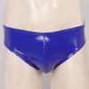 Loloda Men Shiny Liquid Metallic Underwear Bikini Swimsuit Bulge Pouch Swim Trunks Silver XX-Large view 3