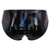 Loloda Men Shiny Liquid Metallic Underwear Bikini Swimsuit Bulge Pouch Swim Trunks Black B X-Large view 2