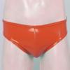 Loloda Men Shiny Liquid Metallic Underwear Bikini Swimsuit Bulge Pouch Swim Trunks Orange Large view 3