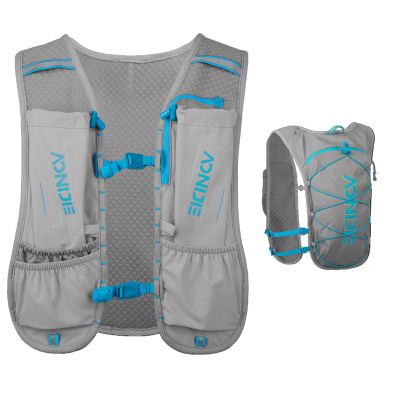 AONIJIE Waterproof and Breathable Running Hydration Vest for Women Men, 4.23oz Lightweight Hydration Vest Backpack Fits 6.8" Phones, for Hiking Cycling Race Marathon(Only Grey Vest)
