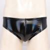 Loloda Men Shiny Liquid Metallic Underwear Bikini Swimsuit Bulge Pouch Swim Trunks Black B XX-Large view 3