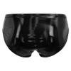 Loloda Men Shiny Liquid Metallic Underwear Bikini Swimsuit Bulge Pouch Swim Trunks Black A Large view 2
