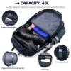 BEIJITA 40L Lightweight Hiking Backpack, Hiking Daypacks - Durable Backpack,Foldable Waterproof Back Pack, Ultra Lightweight Foldable Backpack Travel for Women Men (Blue) view 3