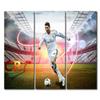 TISHIRON Stadium Mural 3 Pieces Canvas Wall Art Cristiano Ronaldo Paintings Soccer Superstar Poster Canvas Wall Art Print for Bedroom Living Room Office Decorations Framed Ready to Hang 42x28 in view 1