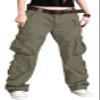 CHARTOU Women's Casual Work Cargo Pants with Multi Pockets Hiking Tactical Military Long Trousers (16,Army Green) view 1