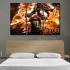 Canvas Wall Art Boys Room Decor Fire Dragon Lionel Messi Pictures 3 Piece Canvas Wall Art Inspirational Poster House Decor Print for Room Bedroom Living Room Decor Framed Ready to Hang 60x40 in view 4