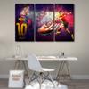 3 Panel Lionel Messi Poster Canvas Wall Art Sports Theme Wall Creative Art Paintings Modern House Decoration Canvas Wall Decor for Living Room Bedroom Posters Prints Framed Ready to Hang 60x40 in view 2