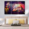 3 Panel Lionel Messi Poster Canvas Wall Art Sports Theme Wall Creative Art Paintings Modern House Decoration Canvas Wall Decor for Living Room Bedroom Posters Prints Framed Ready to Hang 60x40 in view 4