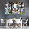 Famous Football Superstar Paintings 3 Piece CR7 Cristiano Ronaldo Paintings Canvas Art Wall Decor Modern Wall Decor Artwork Giclee for Living Room Posters Prints Framed Ready to Hang 60x40 in view 2