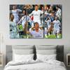 Famous Football Superstar Paintings 3 Piece CR7 Cristiano Ronaldo Paintings Canvas Art Wall Decor Modern Wall Decor Artwork Giclee for Living Room Posters Prints Framed Ready to Hang 60x40 in view 3
