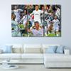 Famous Football Superstar Paintings 3 Piece CR7 Cristiano Ronaldo Paintings Canvas Art Wall Decor Modern Wall Decor Artwork Giclee for Living Room Posters Prints Framed Ready to Hang 60x40 in view 4