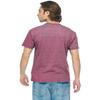 JustBlanks Unisex Short Sleeve Jersey V-Neck T-Shirt - 3005 - Vint HTH Maroon - Medium view 2