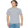 JustBlanks Unisex Short Sleeve Jersey V-Neck T-Shirt - 3005 - Silver - X-Large view 1