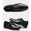 BORAMAX Men's Casual Dress Shoes Spring Summer Lace-Up Formal Shoes Low-Top Pointed Toe Footwear Gentleman Oxford Shoes Black view 2